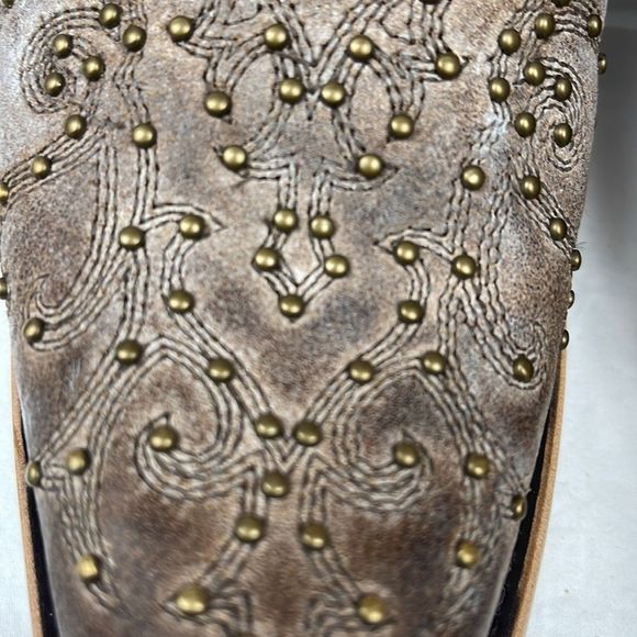 JB Dillon Reserve Boots Snip Toe Studded Distressed Coloring Cowboy NEW … - Picture 5 of 10